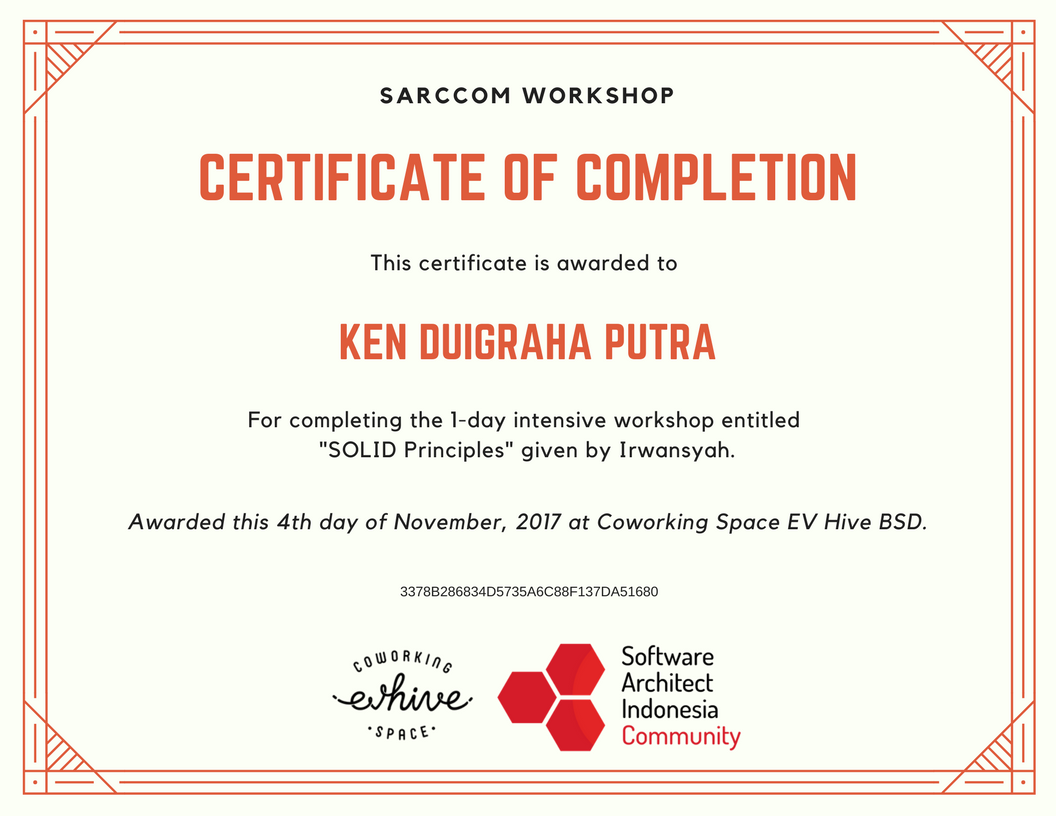 Certification